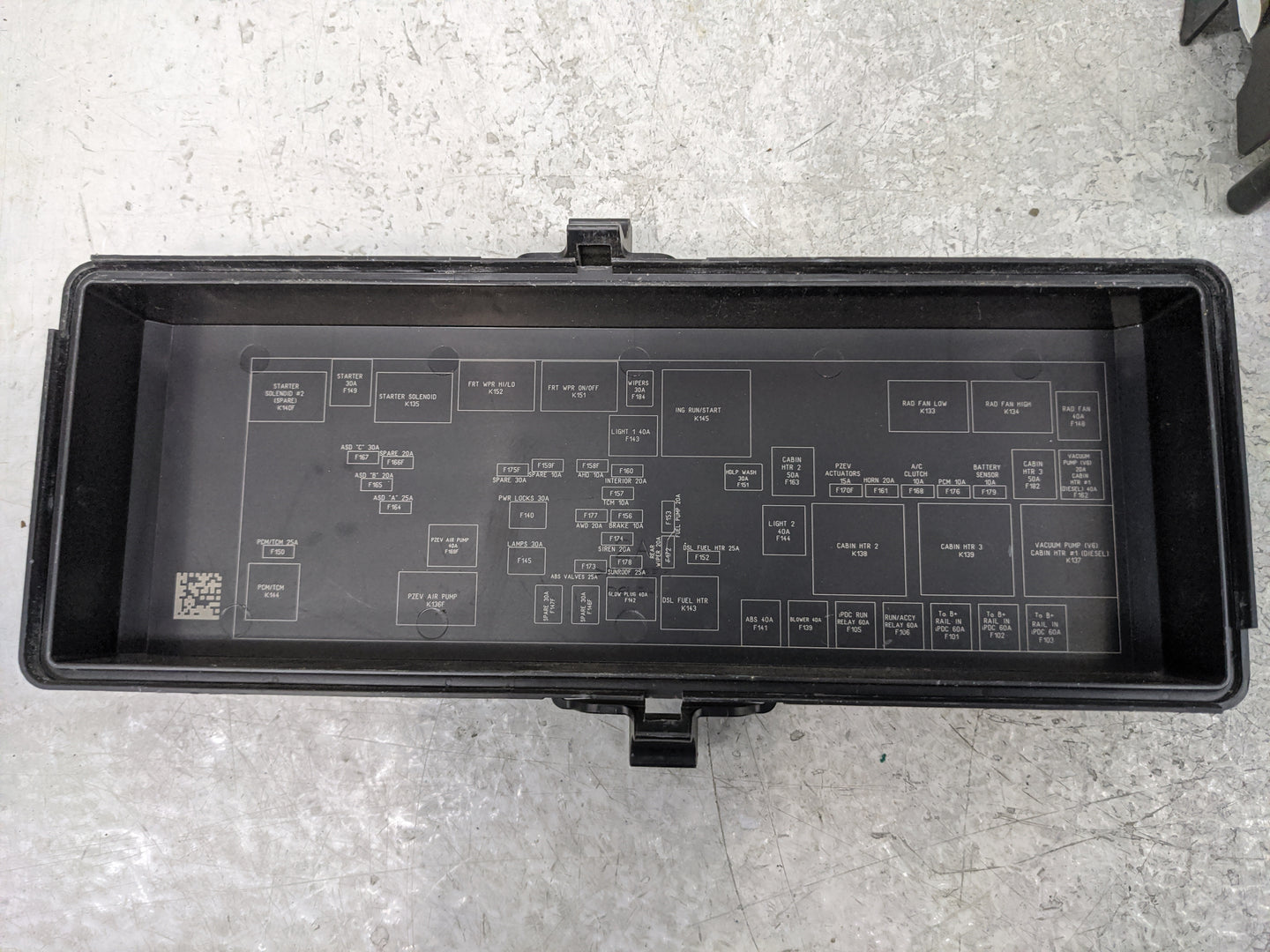 2017 Dodge Journey Fusebox Fuse Box Panel Relay Module P/N:68143317AE Fits OEM Used Auto Parts - Oemusedautoparts1.com