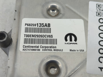 2016-2019 Dodge Journey PCM Engine Control Computer ECU ECM PCU OEM P/N:P68328245AB P68259135AB Fits Fits 2016 2017 2018 2019 OEM Used Auto Parts