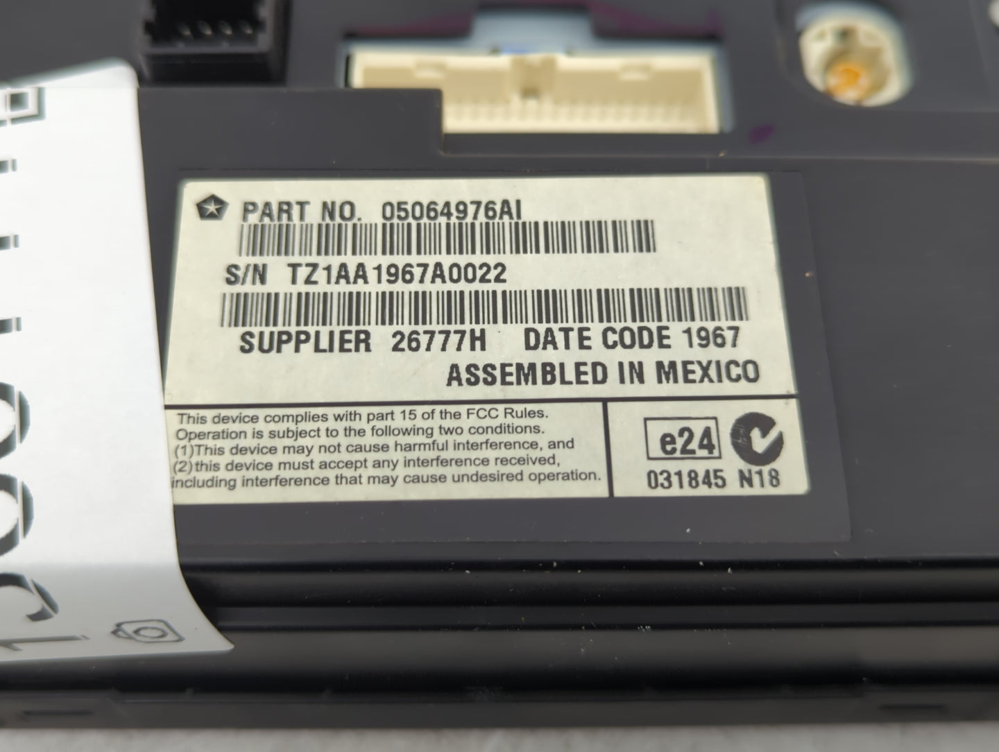 2017 Dodge Journey Information Display Screen - Oemusedautoparts1.com