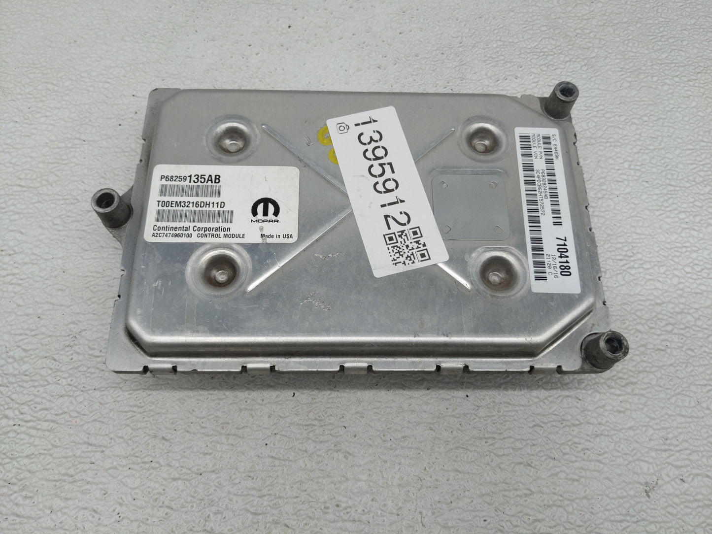 2016-2019 Dodge Journey PCM Engine Control Computer ECU ECM PCU OEM P/N:P68259135AB Fits Fits 2016 2017 2018 2019 OEM Used A