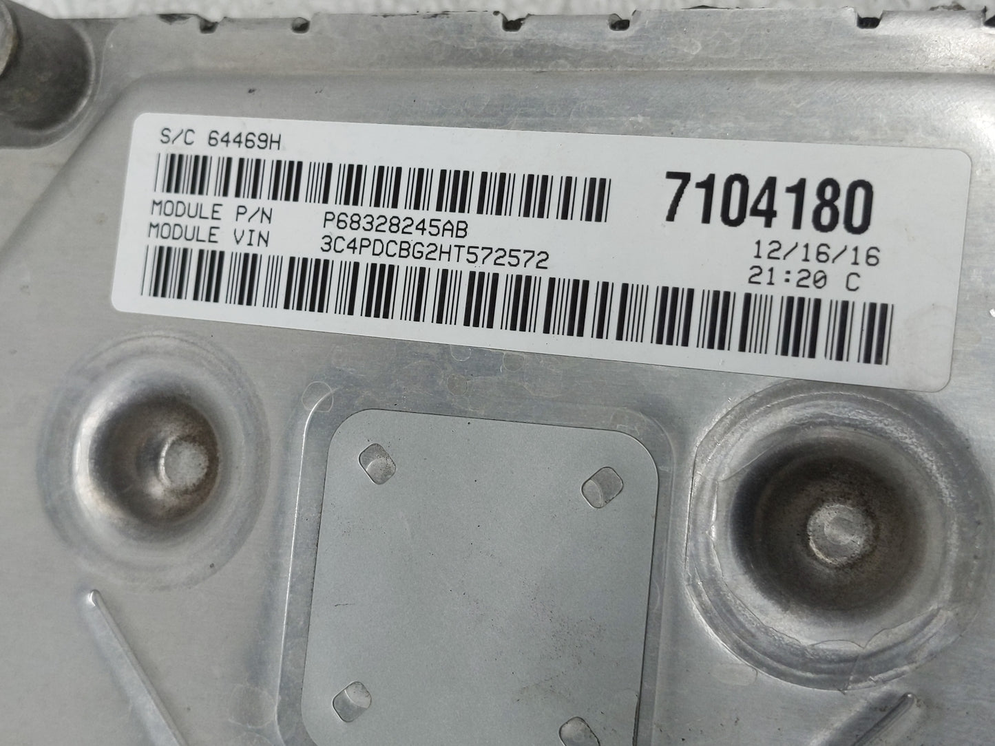 2016-2019 Dodge Journey PCM Engine Control Computer ECU ECM PCU OEM P/N:P68259135AB Fits Fits 2016 2017 2018 2019 OEM Used A