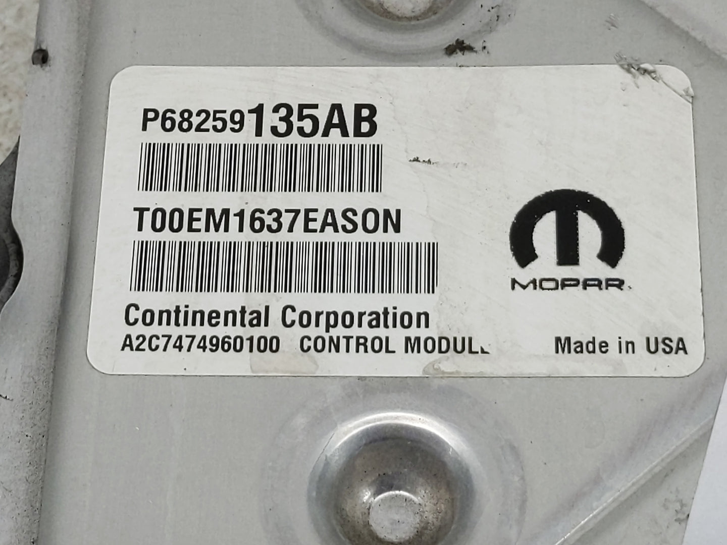 2016-2019 Dodge Journey PCM Engine Control Computer ECU ECM PCU OEM P/N:P68328245AB P68259135AB Fits Fits 2016 2017 2018 201