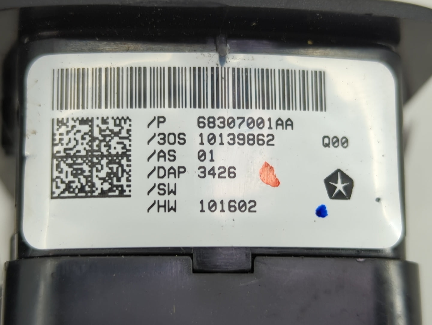 2018-2020 Dodge Journey Master Power Window Switch Replacement Driver Side Left P/N:68307001AA Fits Fits 2018 2019 2020 OEM 