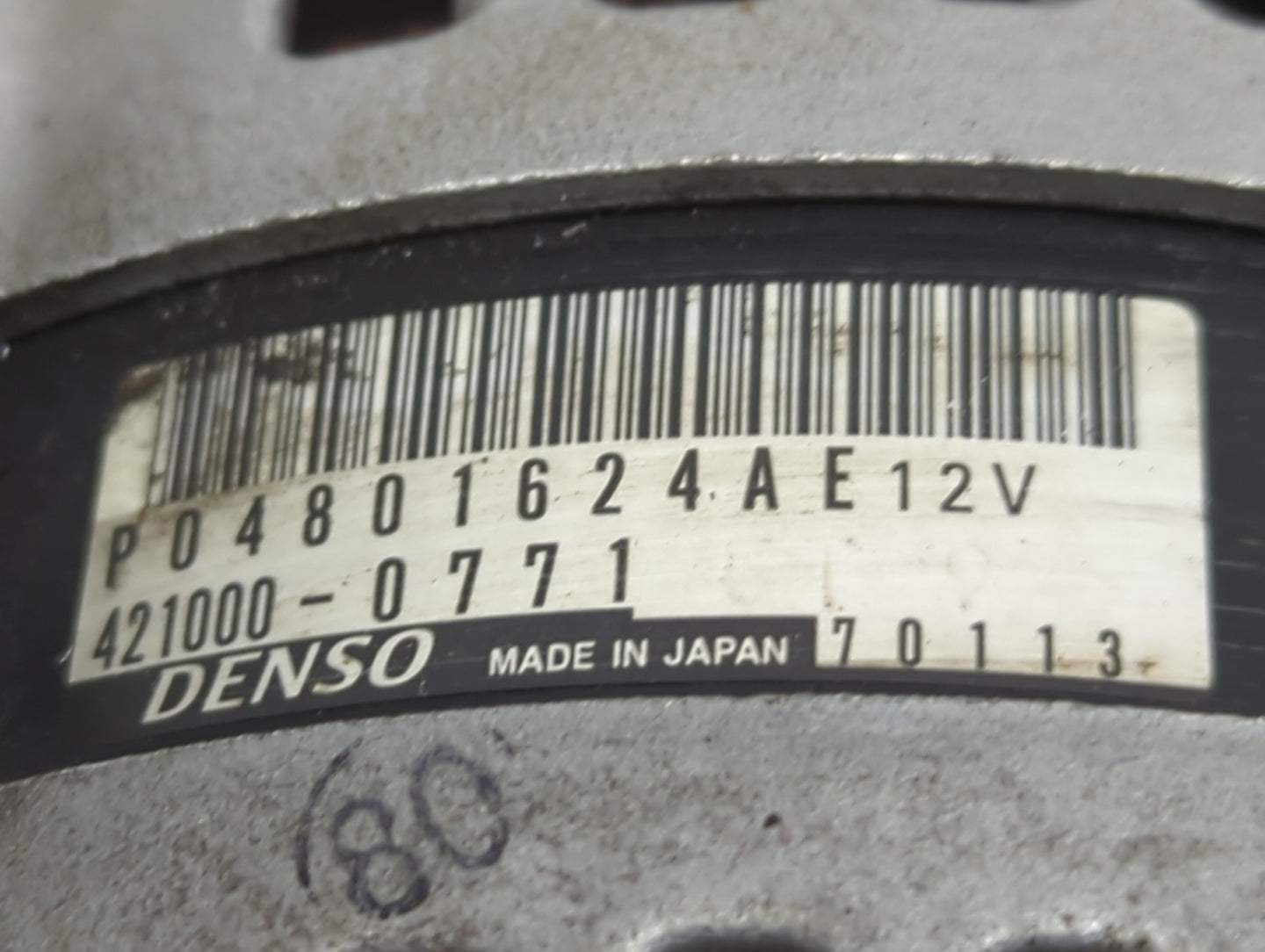 2011-2019 Dodge Journey Alternator Replacement Generator Charging Assembly Engine OEM P/N:421000-0771 P04801624AE Fits OEM U