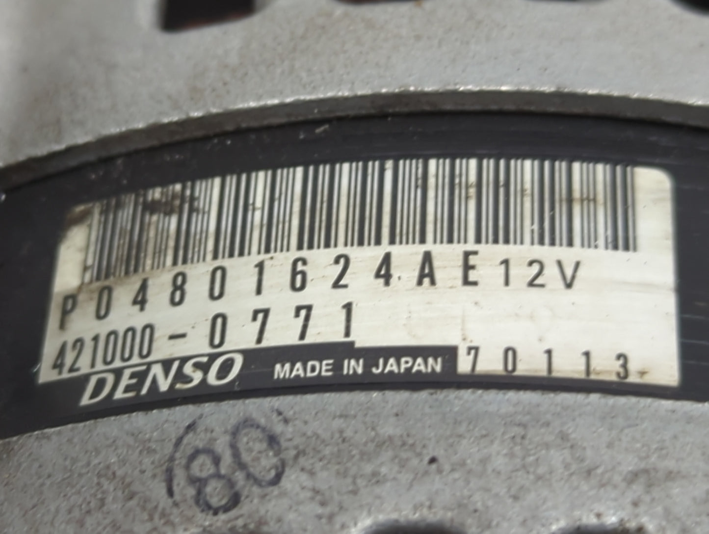 2011-2019 Dodge Journey Alternator Replacement Generator Charging Assembly Engine OEM P/N:421000-0771 P04801624AE Fits OEM U