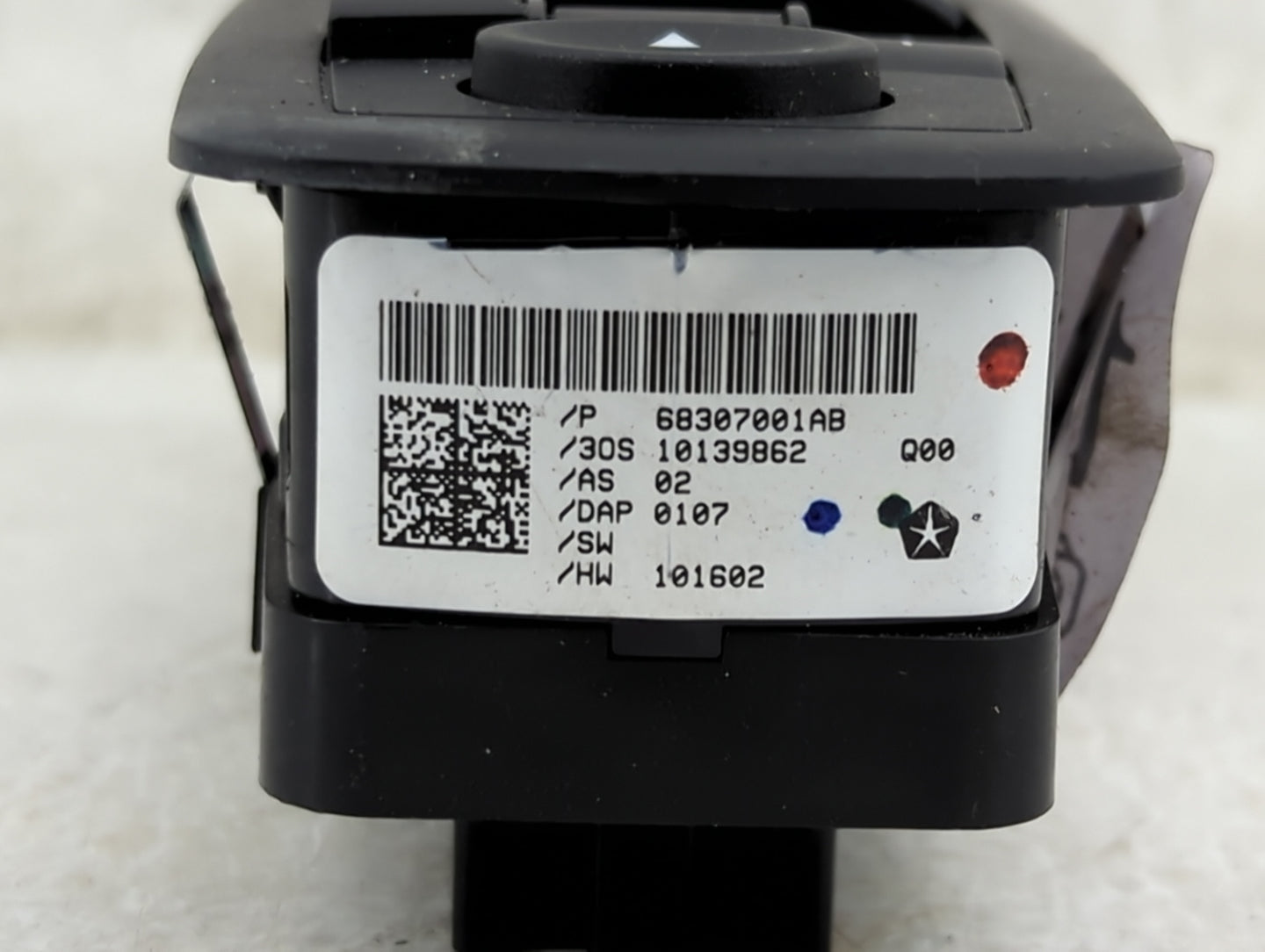 2018-2020 Dodge Journey Master Power Window Switch Replacement Driver Side Left P/N:68307001AB Fits Fits 2018 2019 2020 OEM 
