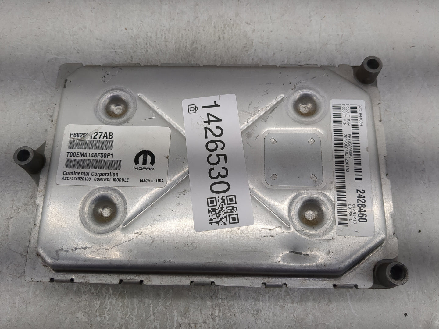 2016-2020 Dodge Journey PCM Engine Control Computer ECU ECM PCU OEM P/N:P68259127AB Fits Fits 2016 2017 2018 2019 2020 OEM U