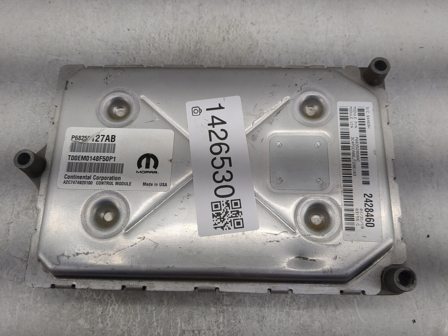 2016-2020 Dodge Journey PCM Engine Control Computer ECU ECM PCU OEM P/N:P68259127AB Fits Fits 2016 2017 2018 2019 2020 OEM U