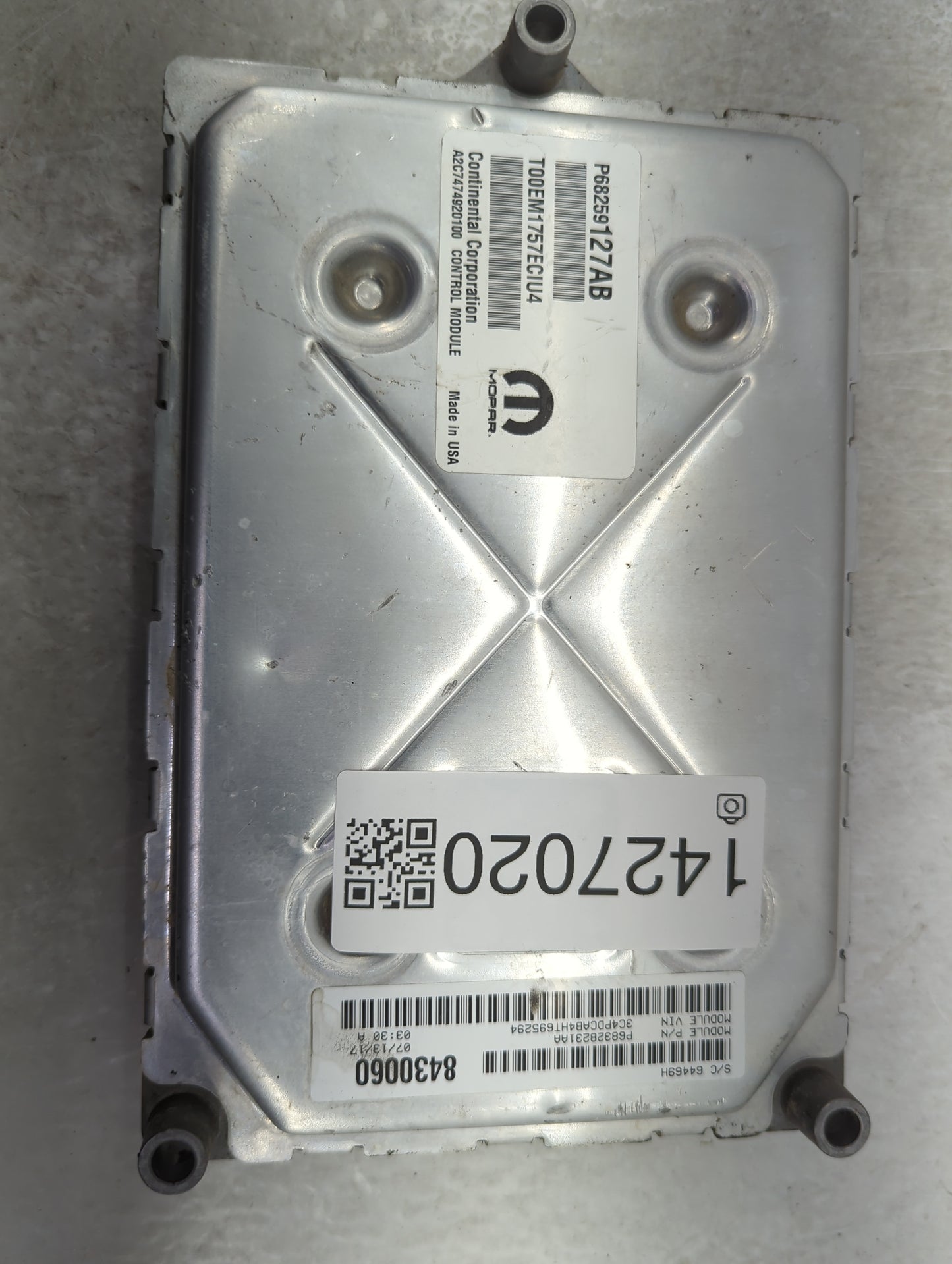 2016-2020 Dodge Journey PCM Engine Control Computer ECU ECM PCU OEM P/N:P68259127AB Fits Fits 2016 2017 2018 2019 2020 OEM U