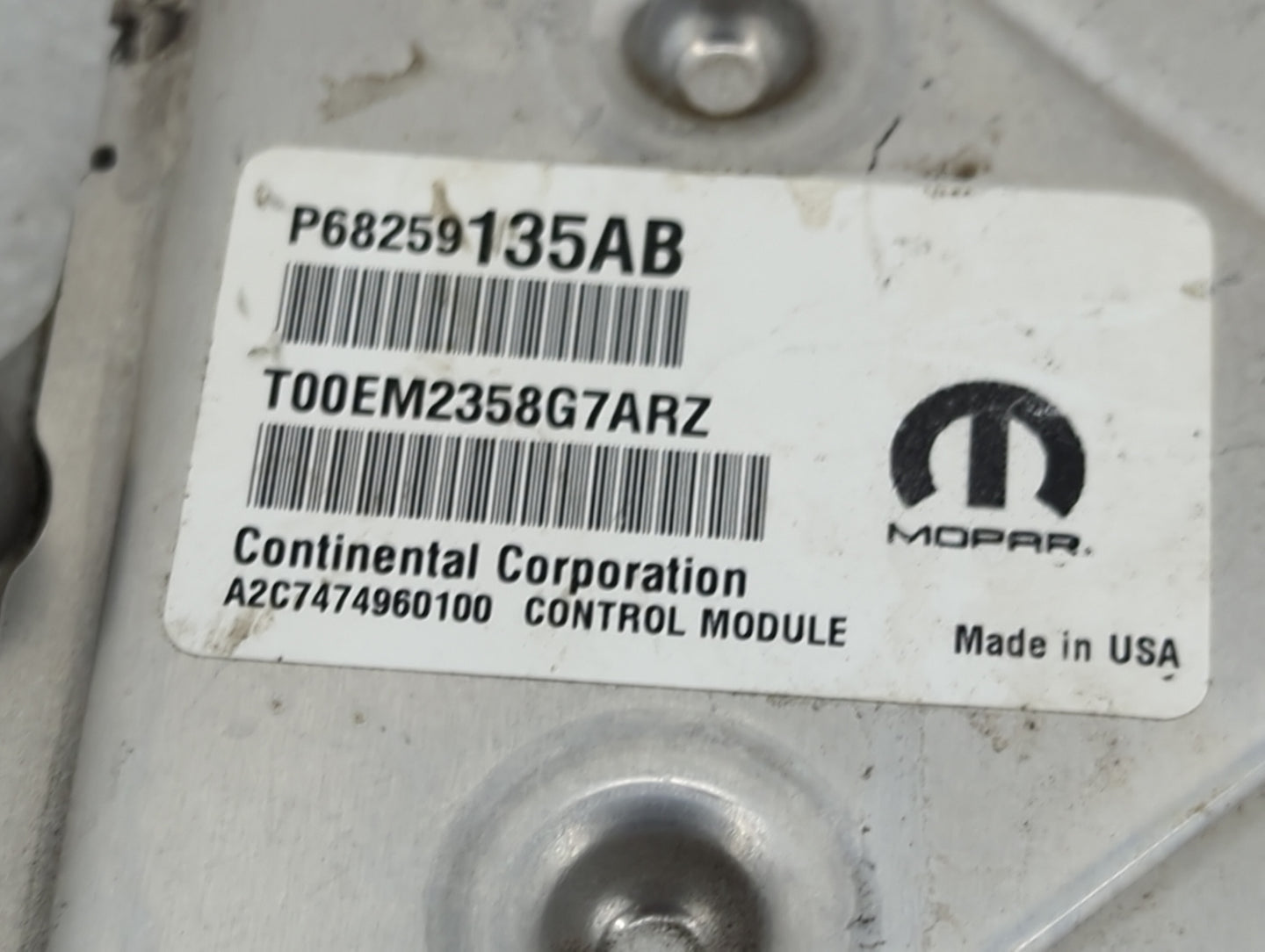 2016-2019 Dodge Journey PCM Engine Control Computer ECU ECM PCU OEM P/N:P68259135AB T00EM2358G7ARZ Fits Fits 2016 2017 2018 