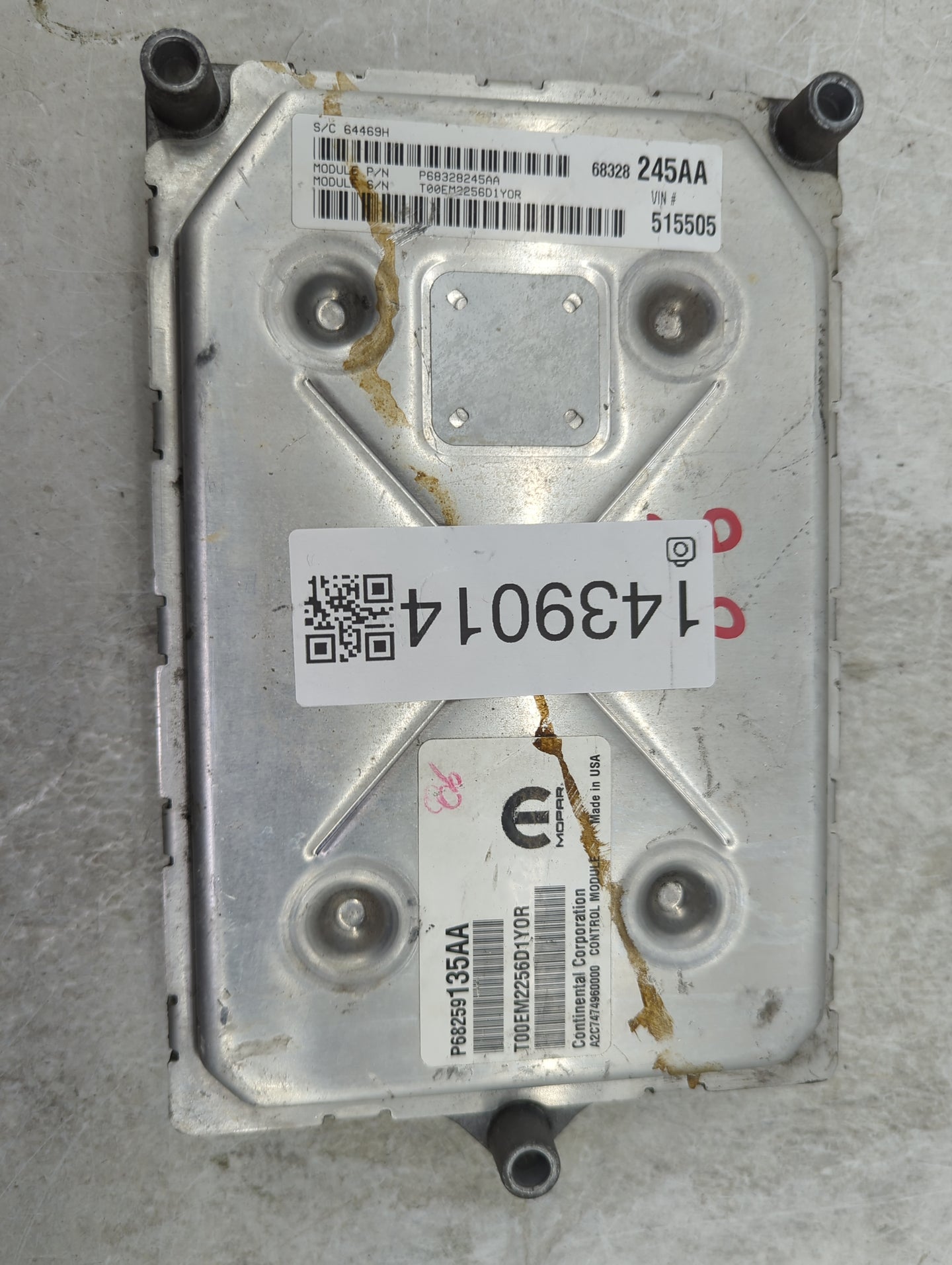 2016-2019 Dodge Journey PCM Engine Control Computer ECU ECM PCU OEM P/N:P68328245AA T00EM2256D1Y0R Fits Fits 2016 2017 2018 