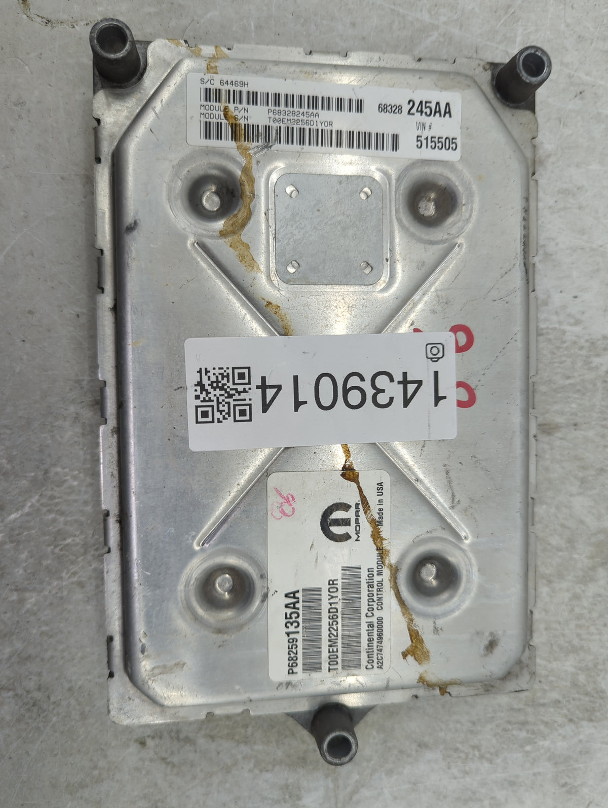 2016-2019 Dodge Journey PCM Engine Control Computer ECU ECM PCU OEM P/N:P68328245AA T00EM2256D1Y0R Fits 2016 2017 2018 2019 