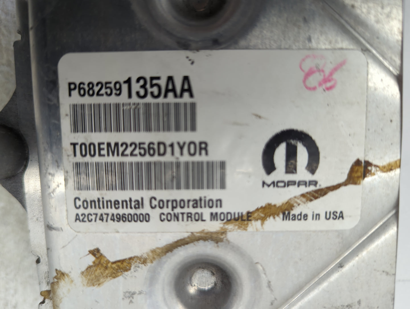 2016-2019 Dodge Journey PCM Engine Control Computer ECU ECM PCU OEM P/N:P68328245AA T00EM2256D1Y0R Fits Fits 2016 2017 2018 