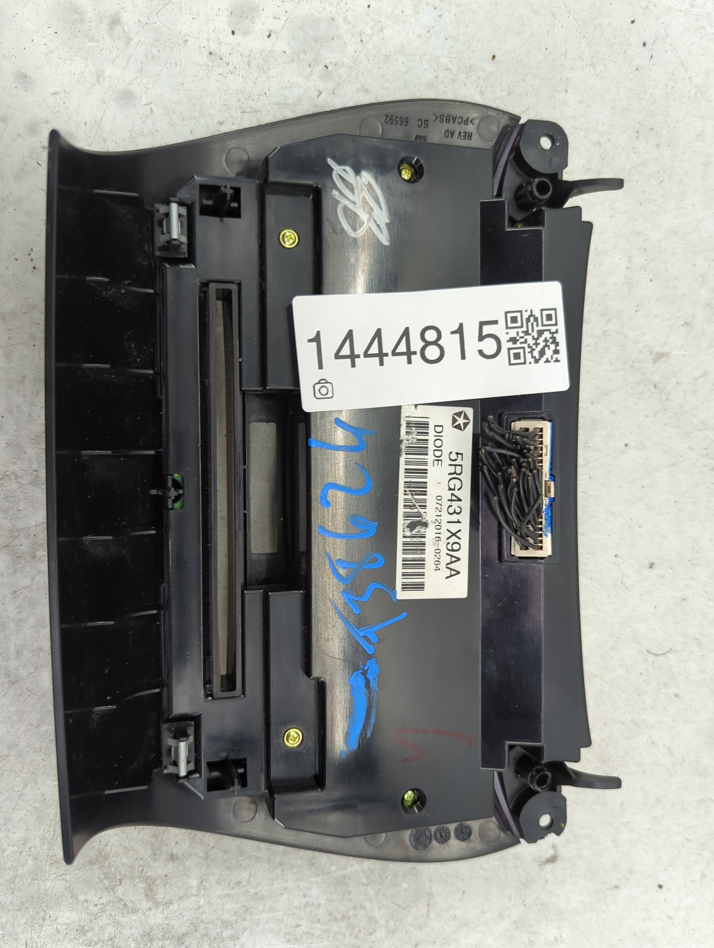 2017 Dodge Journey Climate Control Module Temperature AC/Heater Replacement P/N:5RG431X9AA Fits OEM Used Auto Parts - Oemuse