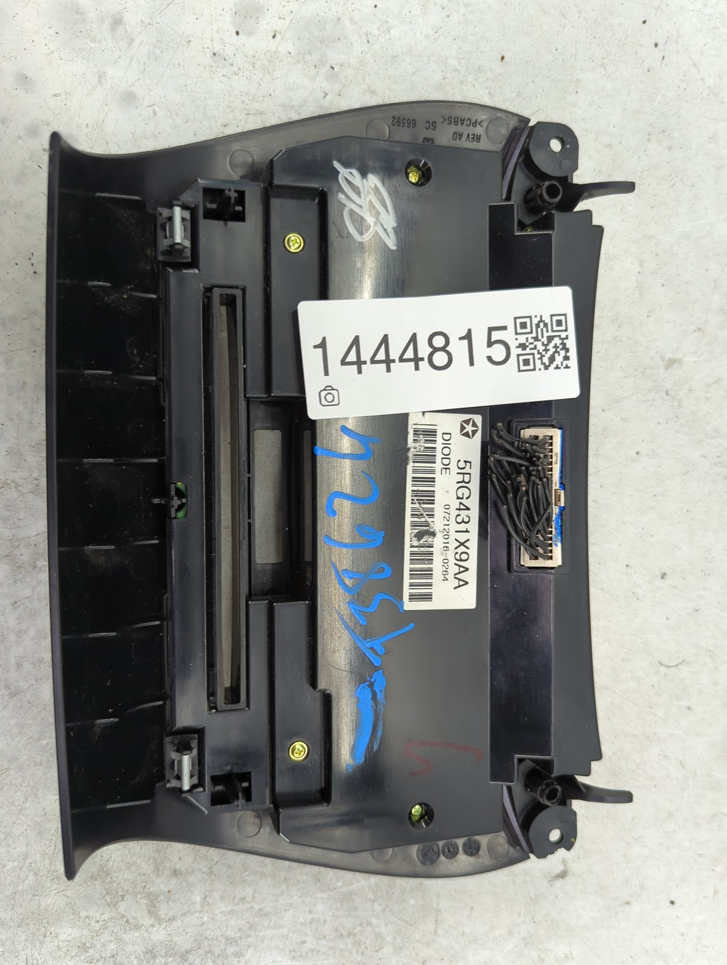 2017 Dodge Journey Climate Control Module Temperature AC/Heater Replacement P/N:5RG431X9AA Fits OEM Used Auto Parts - Oemuse