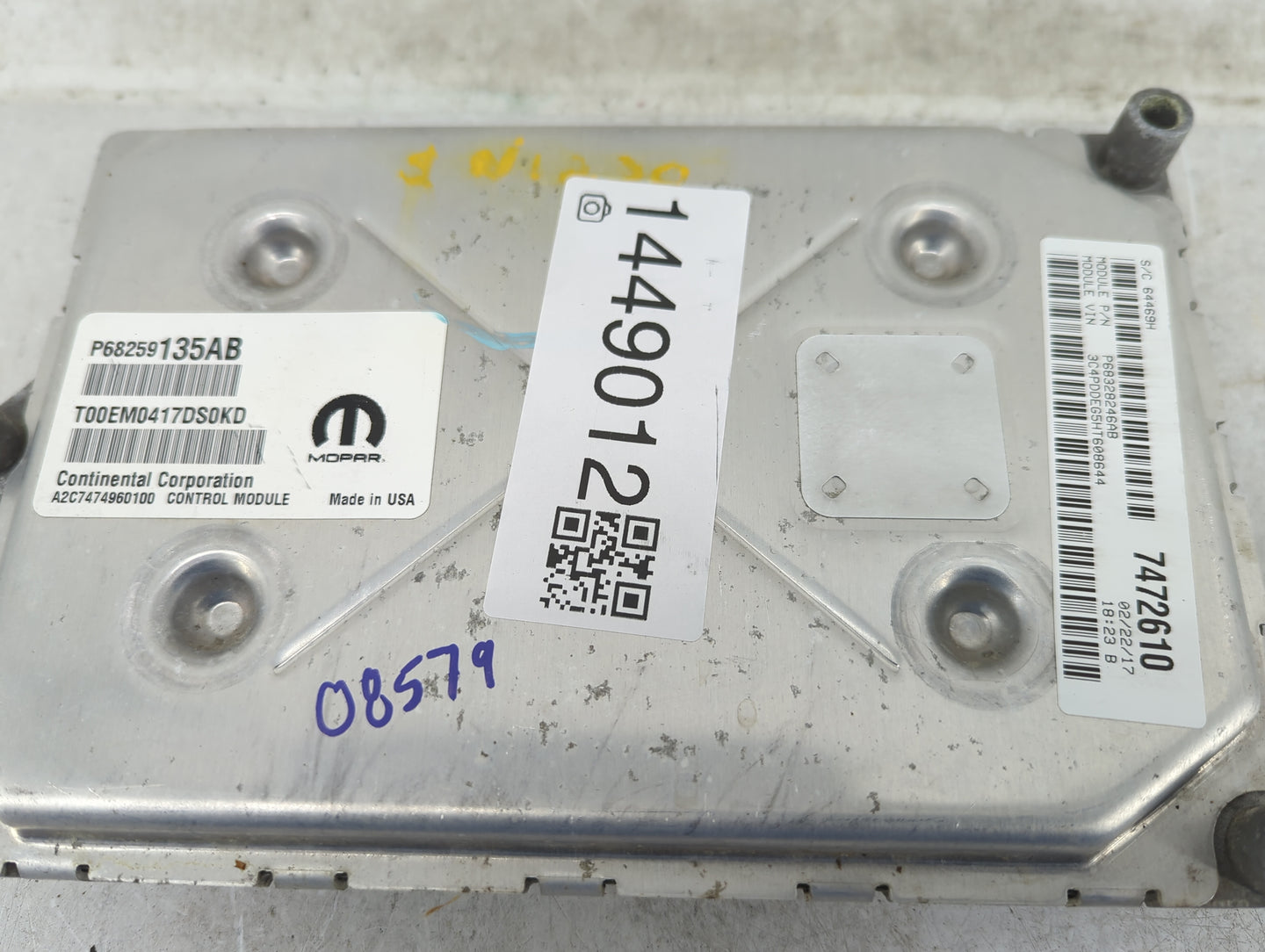 2016-2019 Dodge Journey PCM Engine Control Computer ECU ECM PCU OEM P/N:P68259135AB P68328246AB Fits Fits 2016 2017 2018 201