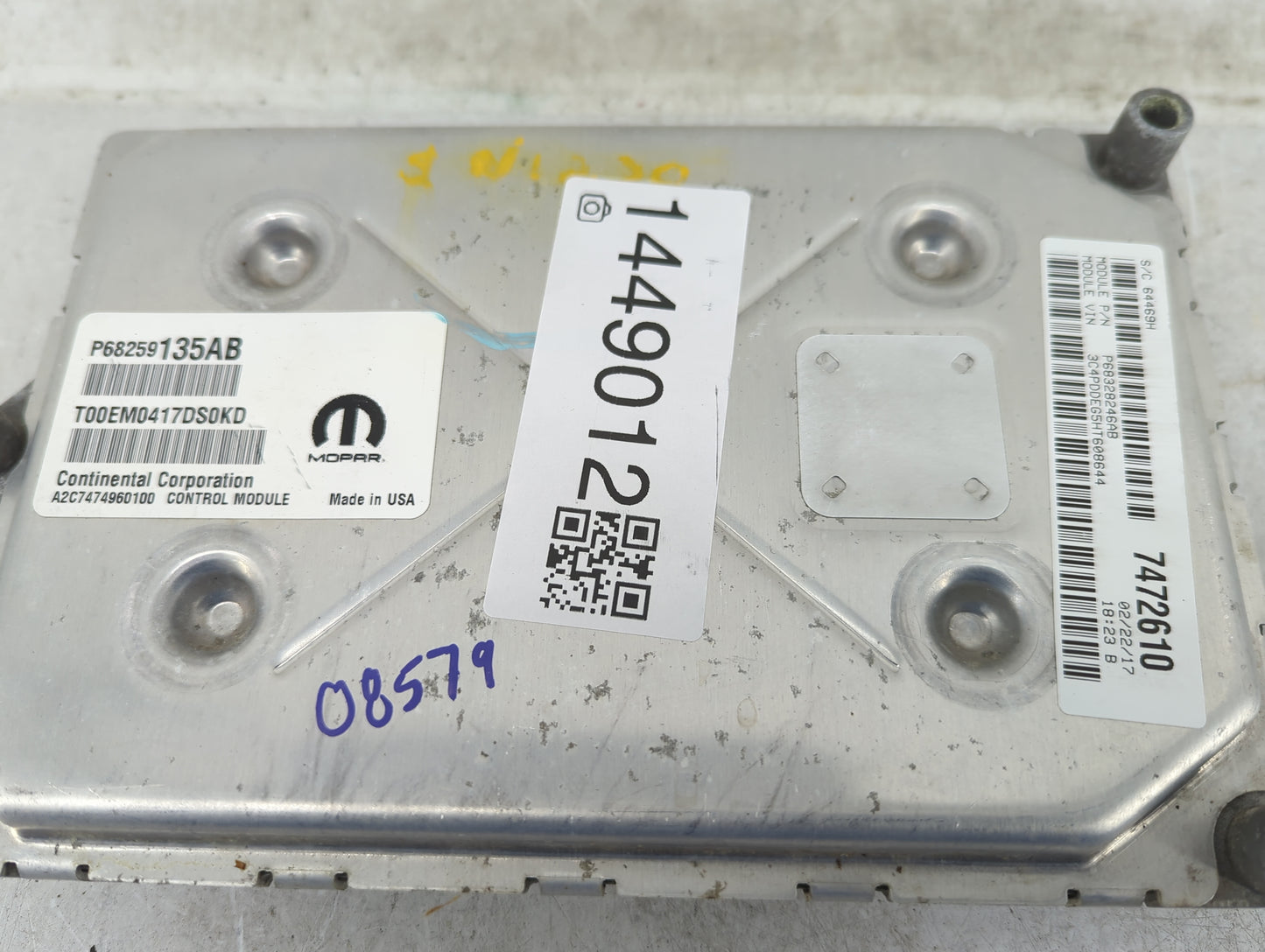 2016-2019 Dodge Journey PCM Engine Control Computer ECU ECM PCU OEM P/N:P68259135AB P68328246AB Fits Fits 2016 2017 2018 201