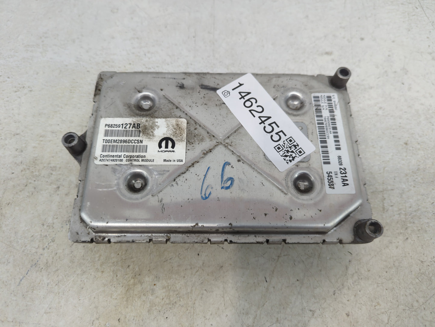 2016-2020 Dodge Journey PCM Engine Control Computer ECU ECM PCU OEM P/N:P68259127AB T00EM2896DCCSN Fits OEM Used Auto Parts 