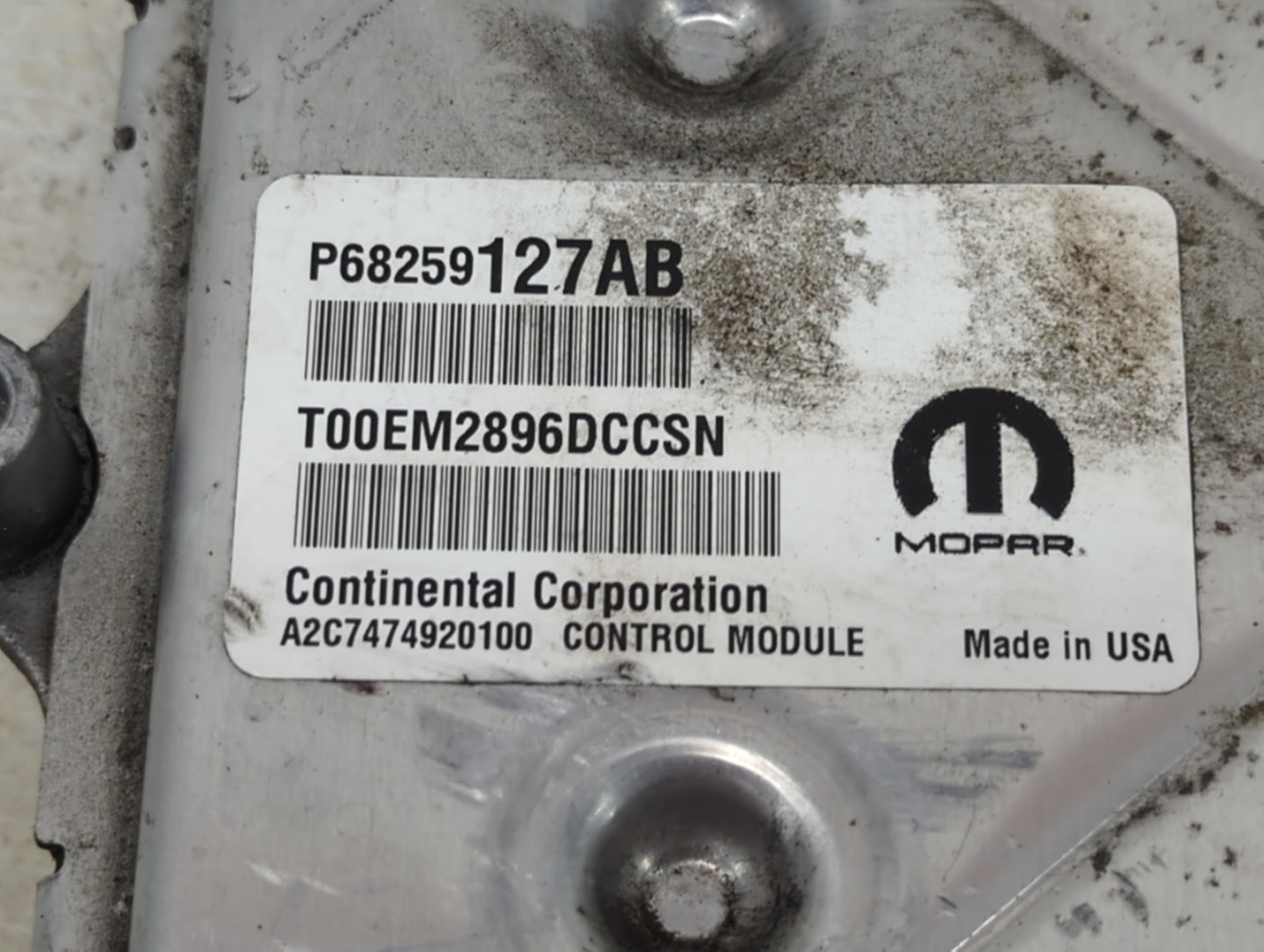 2016-2020 Dodge Journey PCM Engine Control Computer ECU ECM PCU OEM P/N:P68259127AB T00EM2896DCCSN Fits OEM Used Auto Parts 