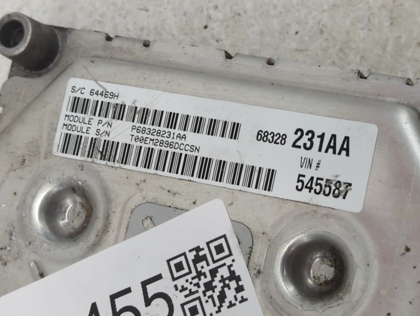 2016-2020 Dodge Journey PCM Engine Control Computer ECU ECM PCU OEM P/N:P68259127AB T00EM2896DCCSN Fits OEM Used Auto Parts 
