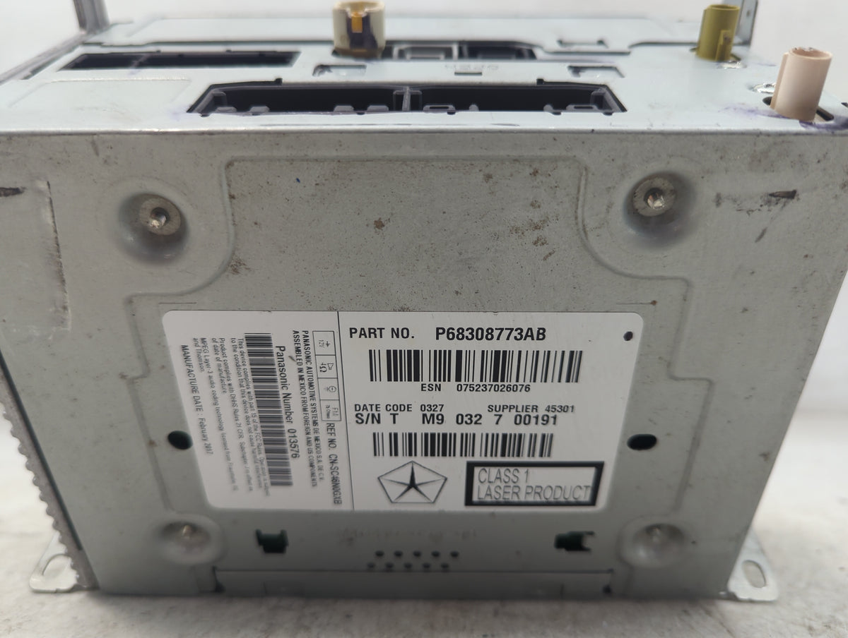 2017 Dodge Journey Radio AM FM Cd Player Receiver Replacement P/N:P68308773AB CN5C-66N631B, V4G4102086-00 Fits OEM Used Auto
