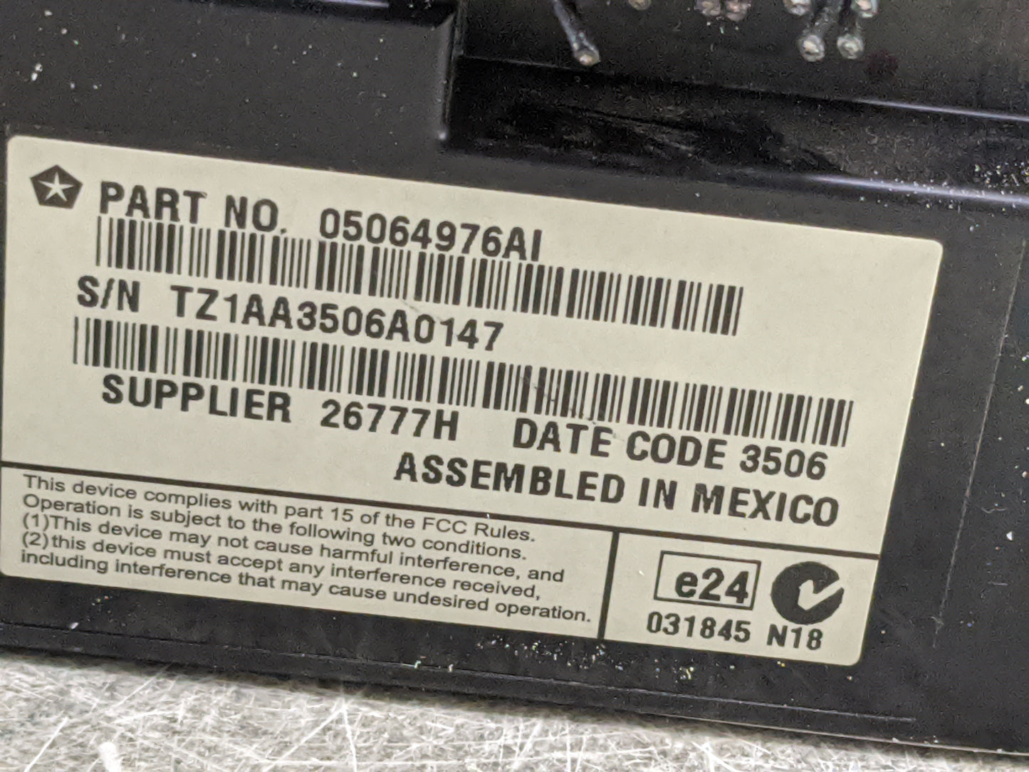 2017 Dodge Journey Information Display Screen 1473028 - Oemusedautoparts1.com