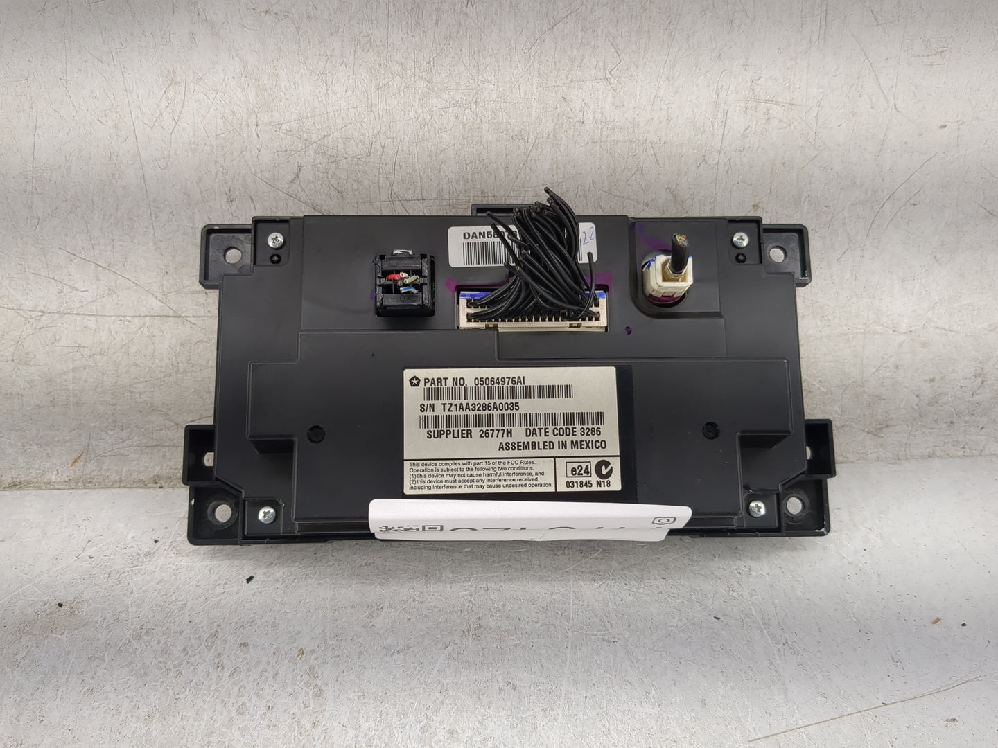 2017 Dodge Journey Information Display Screen 1473428 - Oemusedautoparts1.com