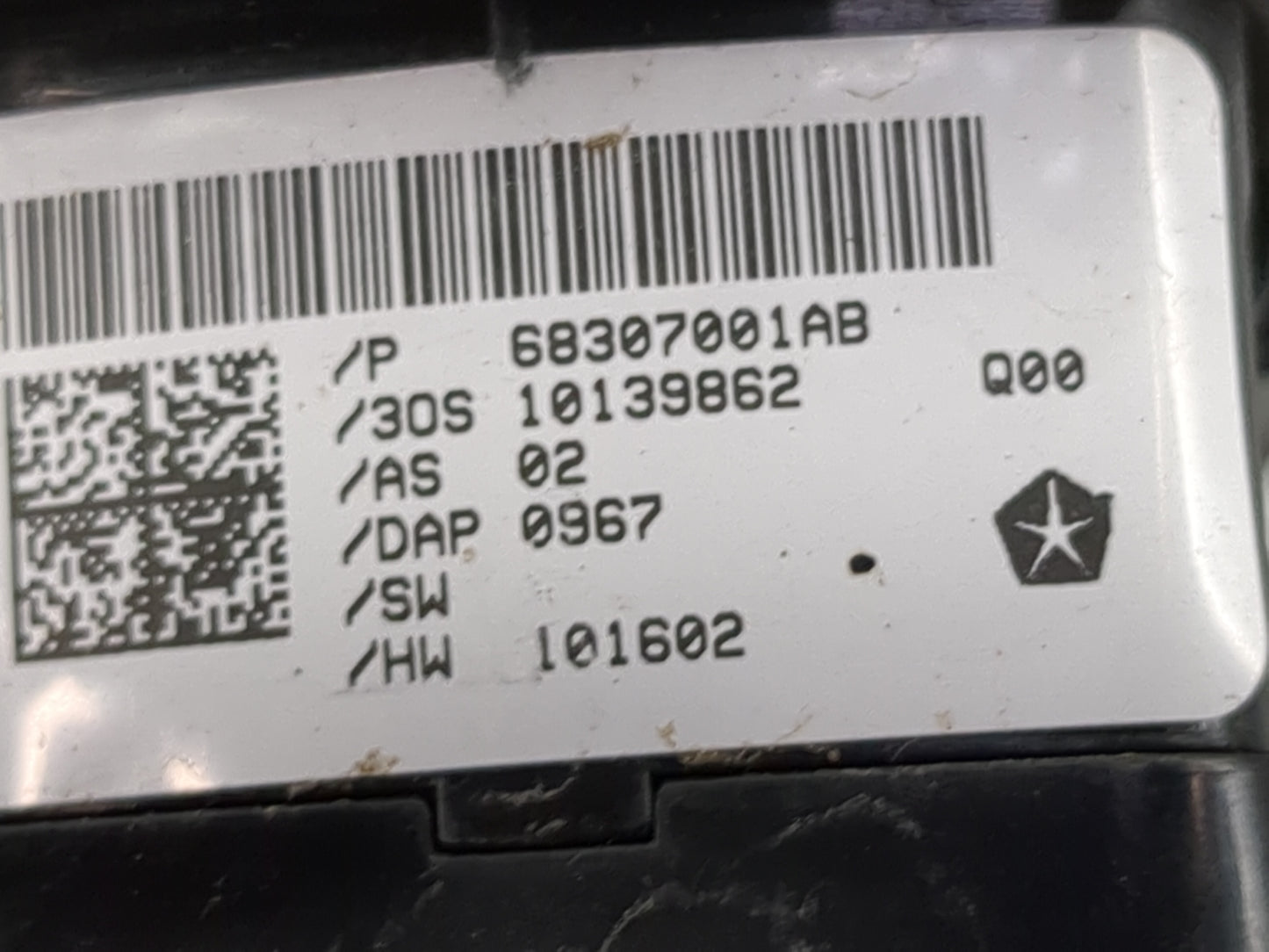 2018-2020 Dodge Journey Master Power Window Switch Replacement Driver Side Left P/N:68307001AB 10139862 Fits Fits 2018 2019 