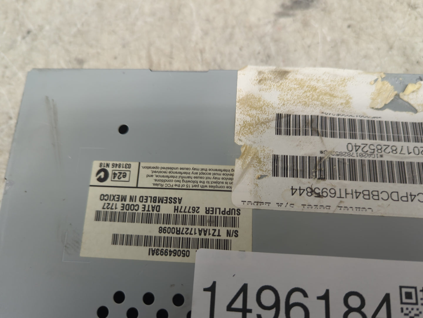 2017 Dodge Journey Information Display Screen 1496184 - Oemusedautoparts1.com