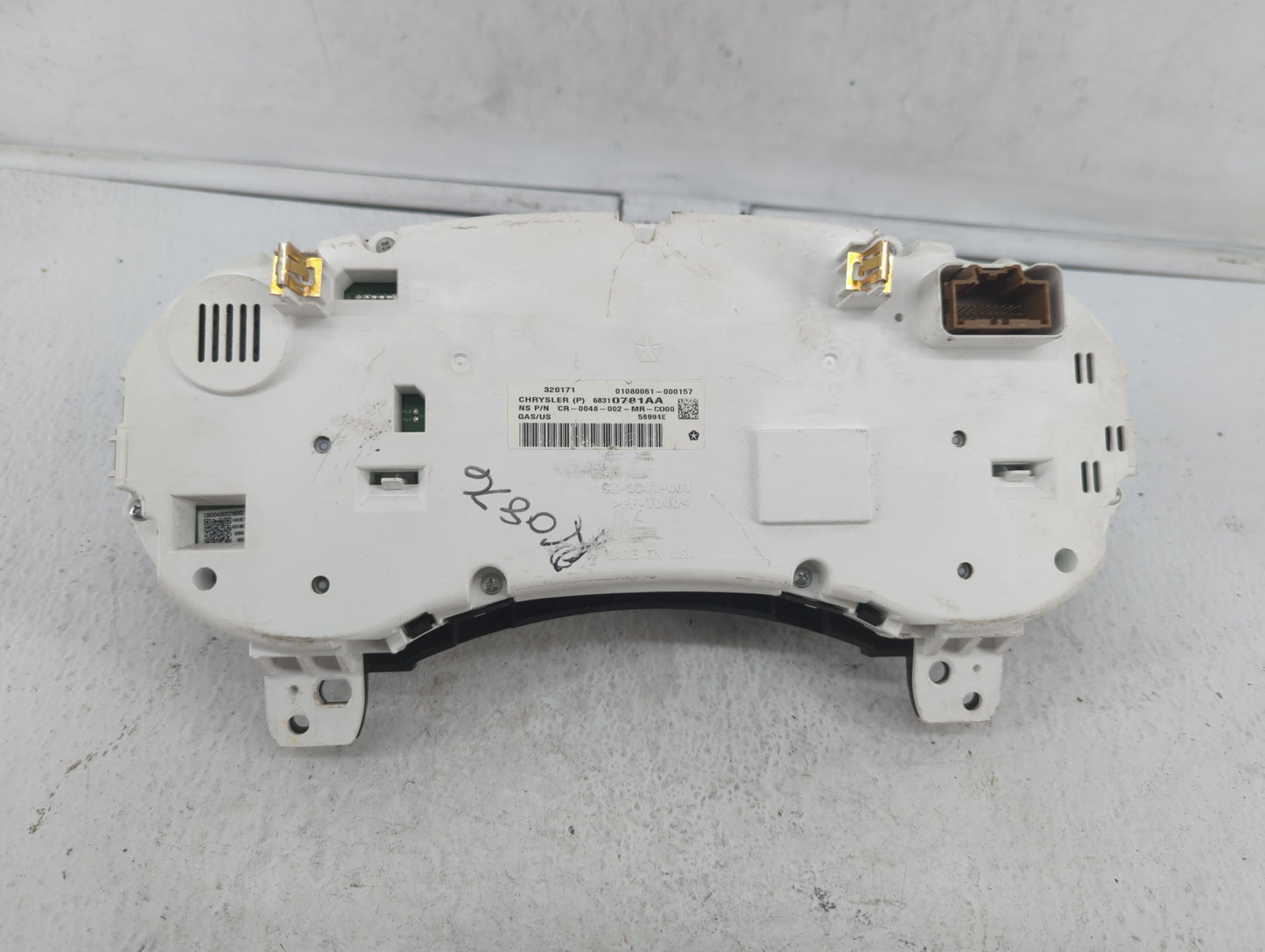2017 Dodge Journey Instrument Cluster Speedometer Gauges P/N:68310786AA 68310781AA Fits OEM Used Auto Parts - Oemusedautopar