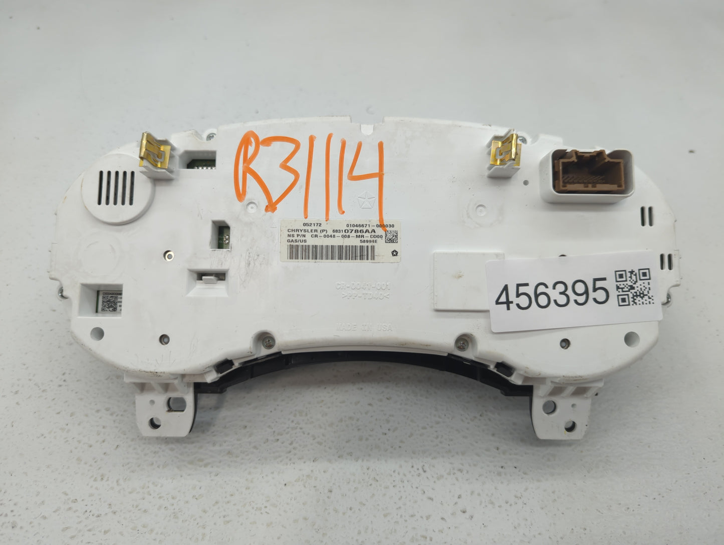 2017 Dodge Journey Instrument Cluster Speedometer Gauges P/N:68310786AA 68310781AA Fits OEM Used Auto Parts - Oemusedautopar