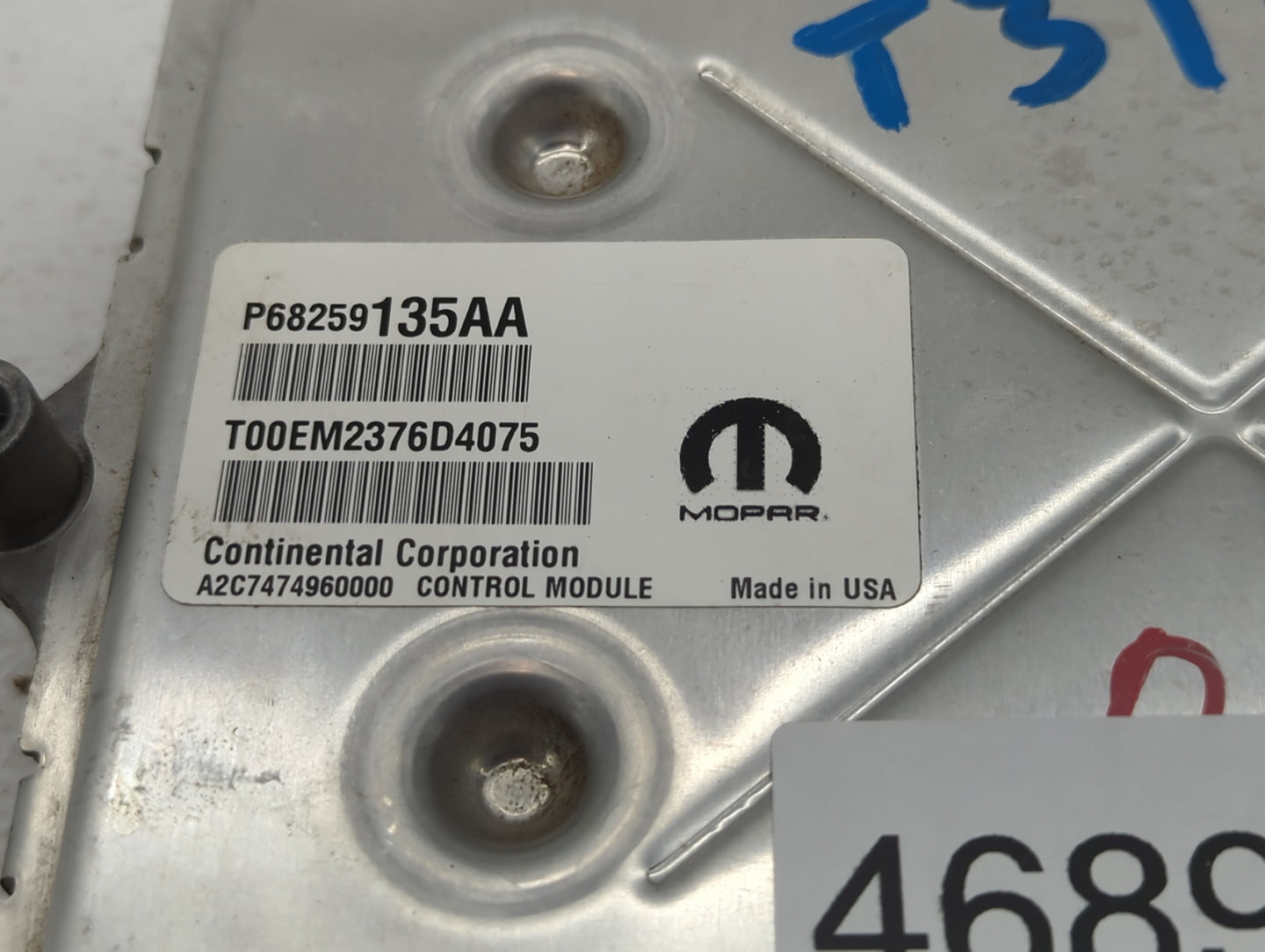 2016-2019 Dodge Journey PCM Engine Control Computer ECU ECM PCU OEM P/N:P68259135AB P68259135AA Fits Fits 2016 2017 2018 201