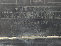 2017 Dodge Journey Fusebox Fuse Box Panel Relay Module P/N:82662-53120 Fits OEM Used Auto Parts - Oemusedautoparts1.com