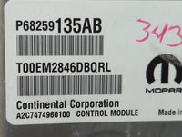 2016-2019 Dodge Journey PCM Engine Control Computer ECU ECM PCU OEM P/N:P68259135AB P68328245AB Fits Fits 2016 2017 2018 201