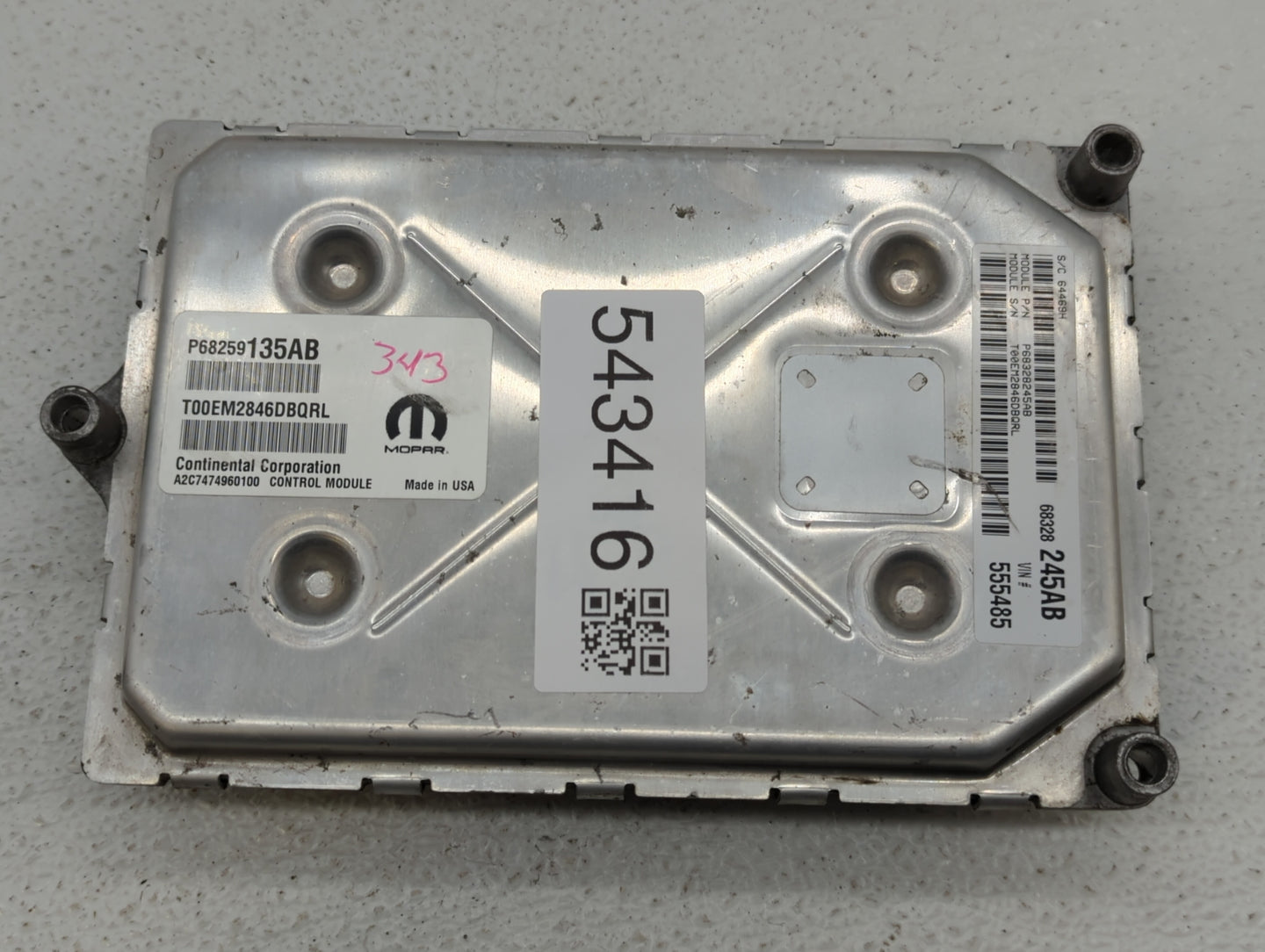 2016-2019 Dodge Journey PCM Engine Control Computer ECU ECM PCU OEM P/N:P68259135AB P68328245AB Fits Fits 2016 2017 2018 201