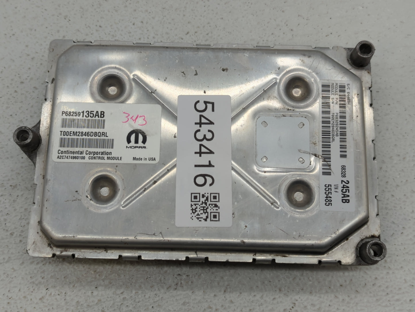 2016-2019 Dodge Journey PCM Engine Control Computer ECU ECM PCU OEM P/N:P68259135AB P68328245AB Fits Fits 2016 2017 2018 201