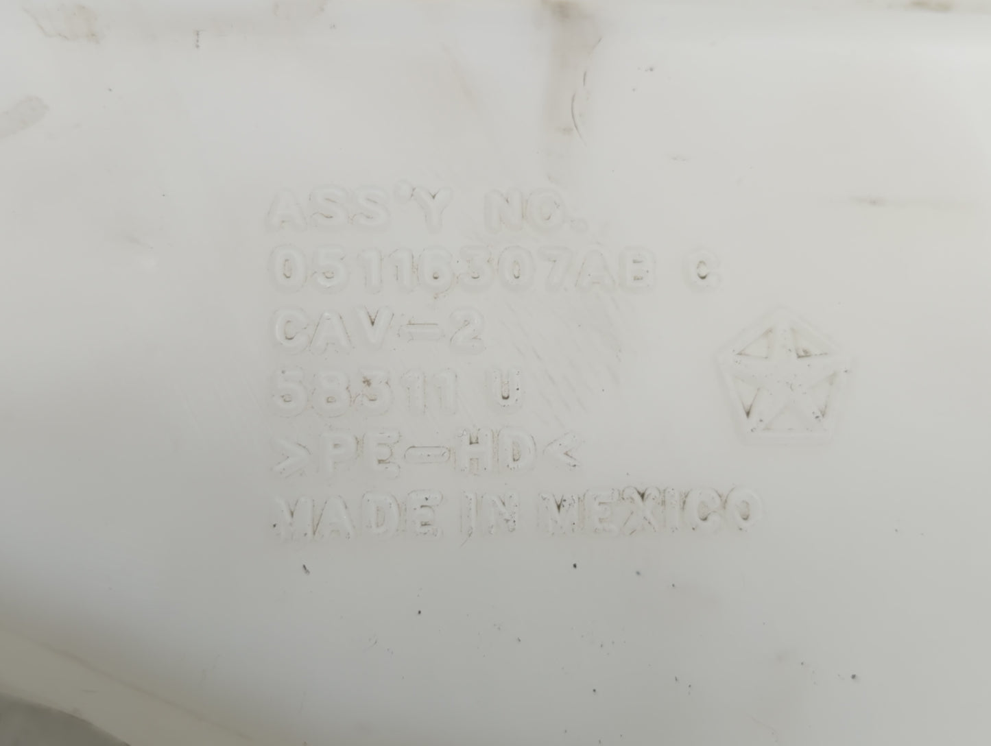 2017 Dodge Journey Windshield Washer Fluid Reservoir Bottle Oem - Oemusedautoparts1.com