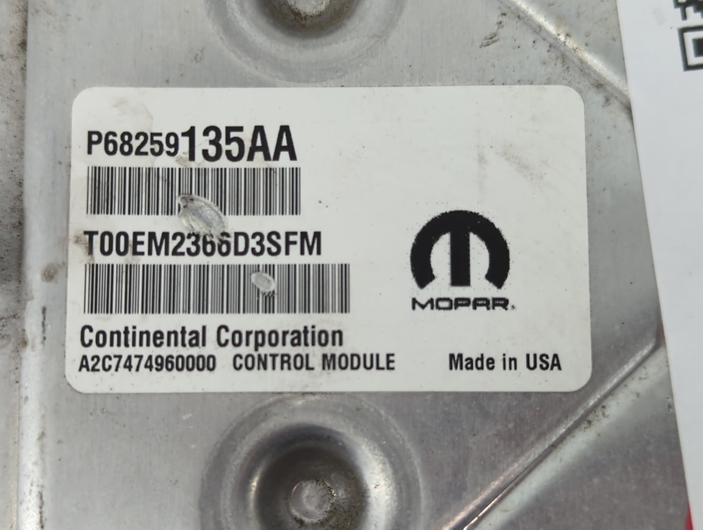 2016-2019 Dodge Journey PCM Engine Control Computer ECU ECM PCU OEM P/N:P68328245AB P68259135AA Fits Fits 2016 2017 2018 201