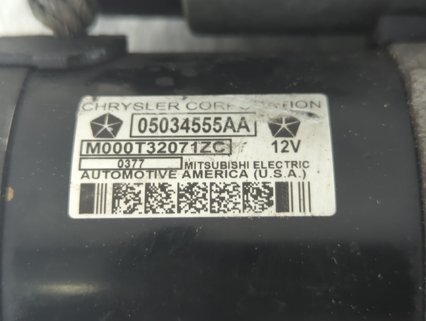 2009-2020 Dodge Journey Car Starter Motor Solenoid OEM P/N:05034555AA Fits OEM Used Auto Parts - Oemusedautoparts1.com