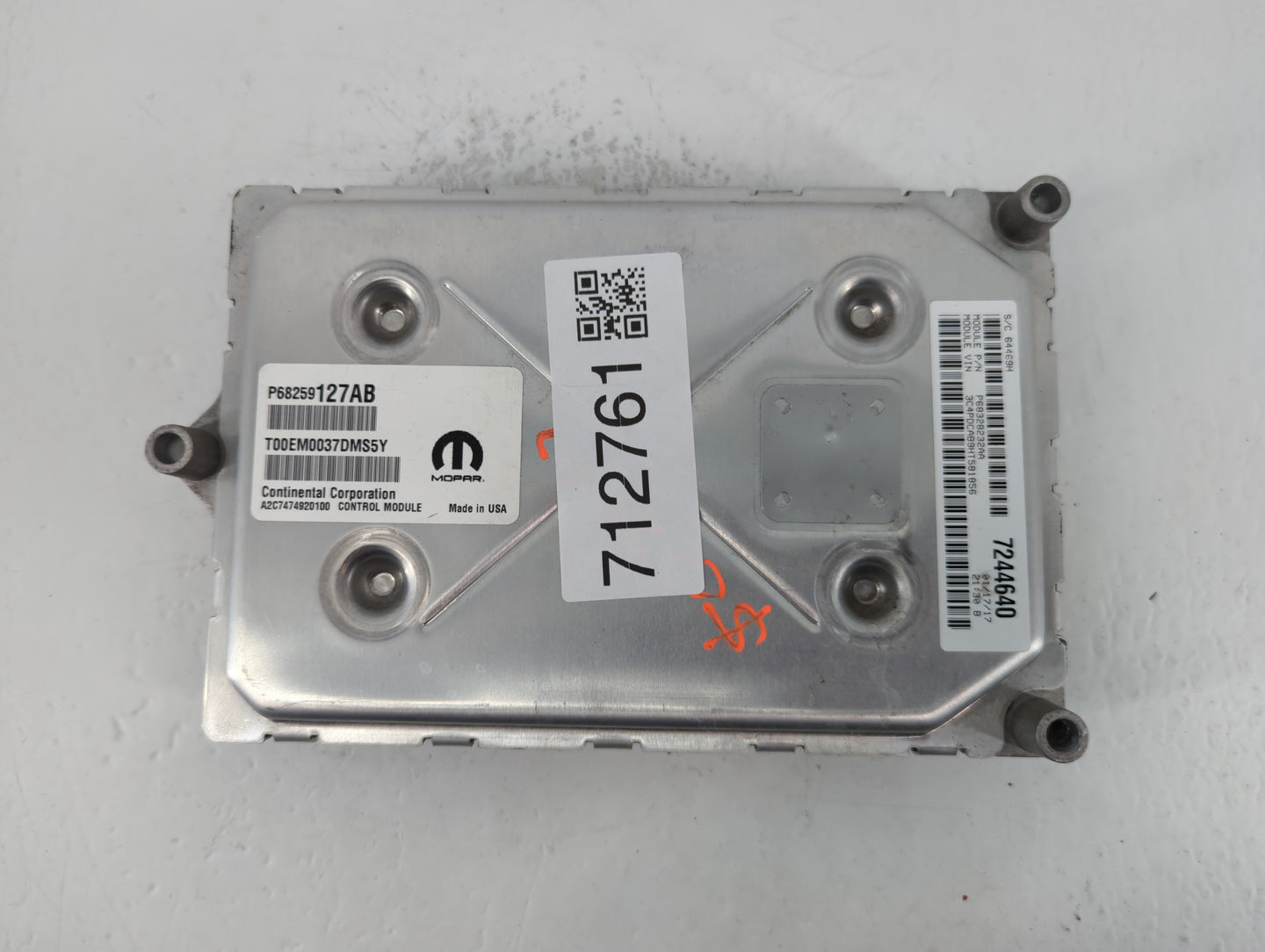 2016-2020 Dodge Journey PCM Engine Control Computer ECU ECM PCU OEM P/N:P68259127AB Fits Fits 2016 2017 2018 2019 2020 OEM U