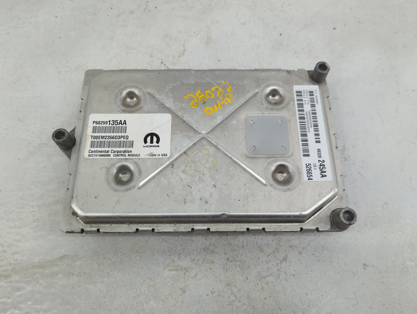 2016-2019 Dodge Journey PCM Engine Control Computer ECU ECM PCU OEM Fits Fits 2016 2017 2018 2019 OEM Used Auto Parts - Oemu