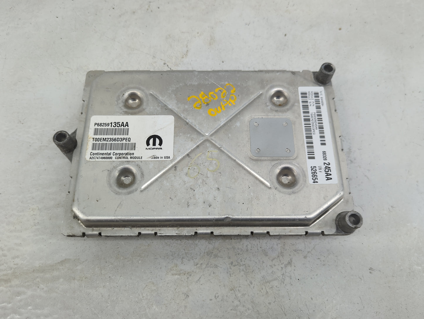 2016-2019 Dodge Journey PCM Engine Control Computer ECU ECM PCU OEM Fits Fits 2016 2017 2018 2019 OEM Used Auto Parts - Oemu