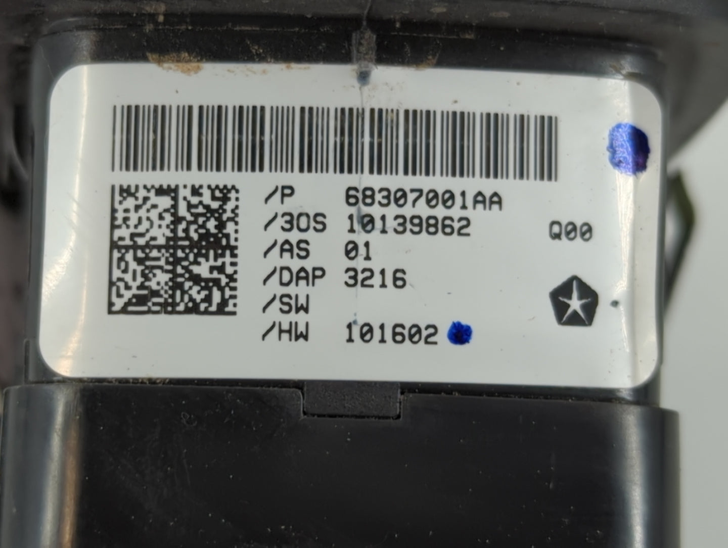 2011-2019 Dodge Journey Master Power Window Switch Replacement Driver Side Left P/N:68307001AA Fits OEM Used Auto Parts - Oe