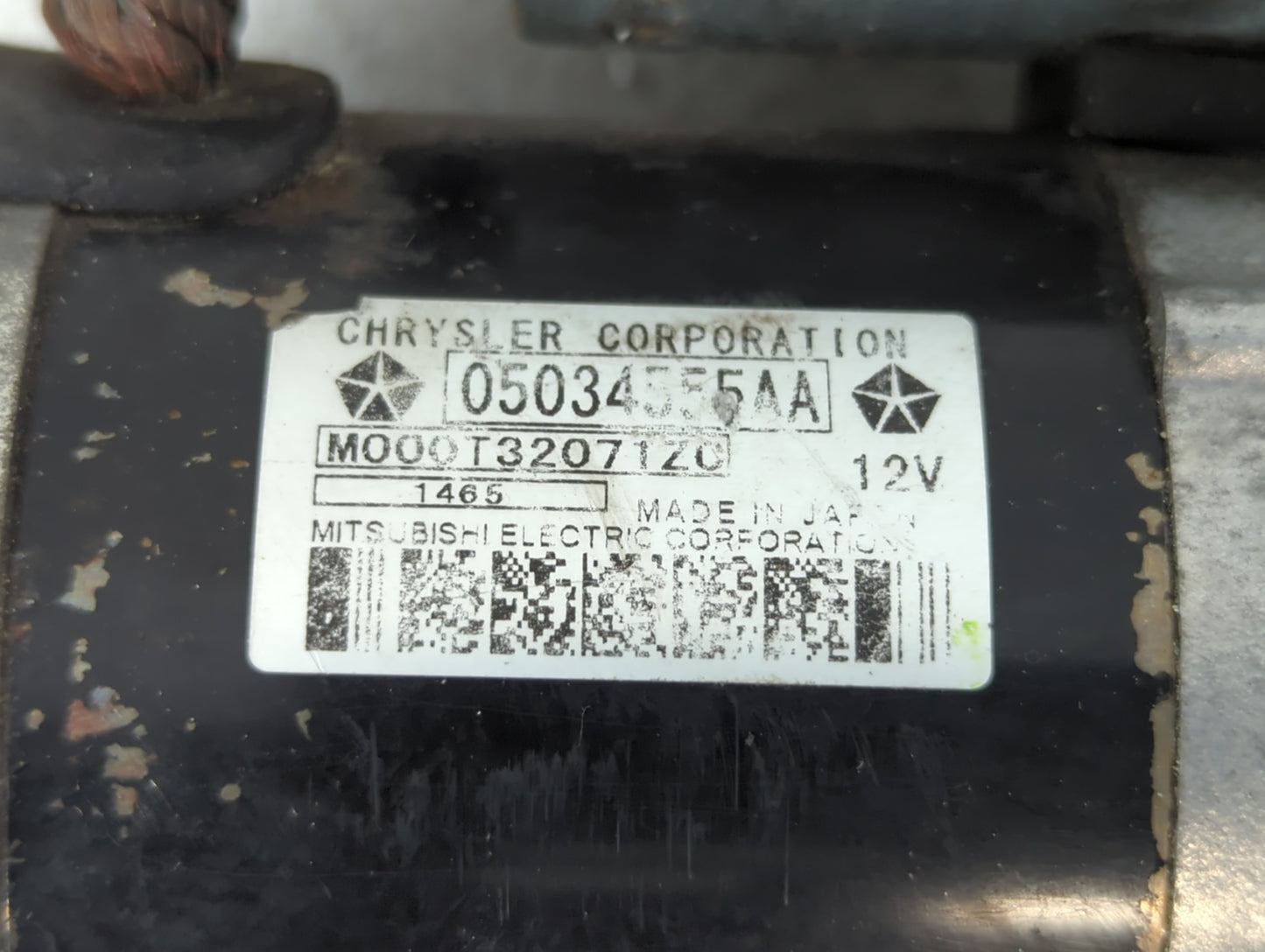 2009-2020 Dodge Journey Car Starter Motor Solenoid OEM P/N:05034555AA Fits OEM Used Auto Parts - Oemusedautoparts1.com