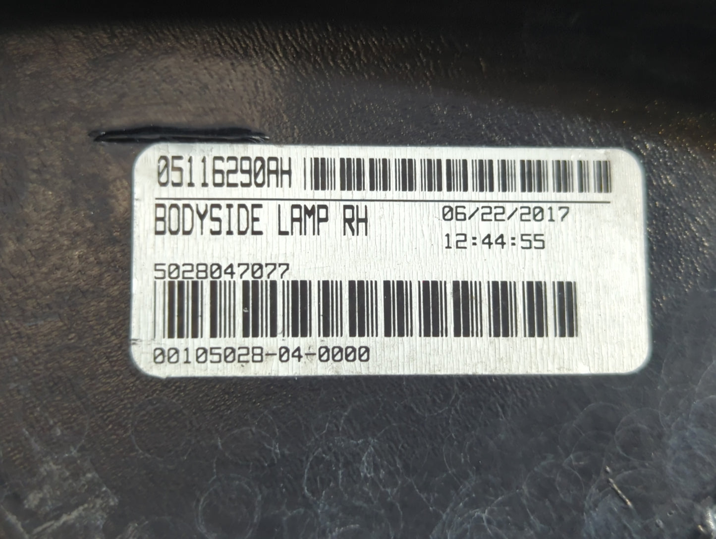 2017 Dodge Journey Tail Light Assembly Driver Left OEM P/N:05116290AH Fits OEM Used Auto Parts - Oemusedautoparts1.com