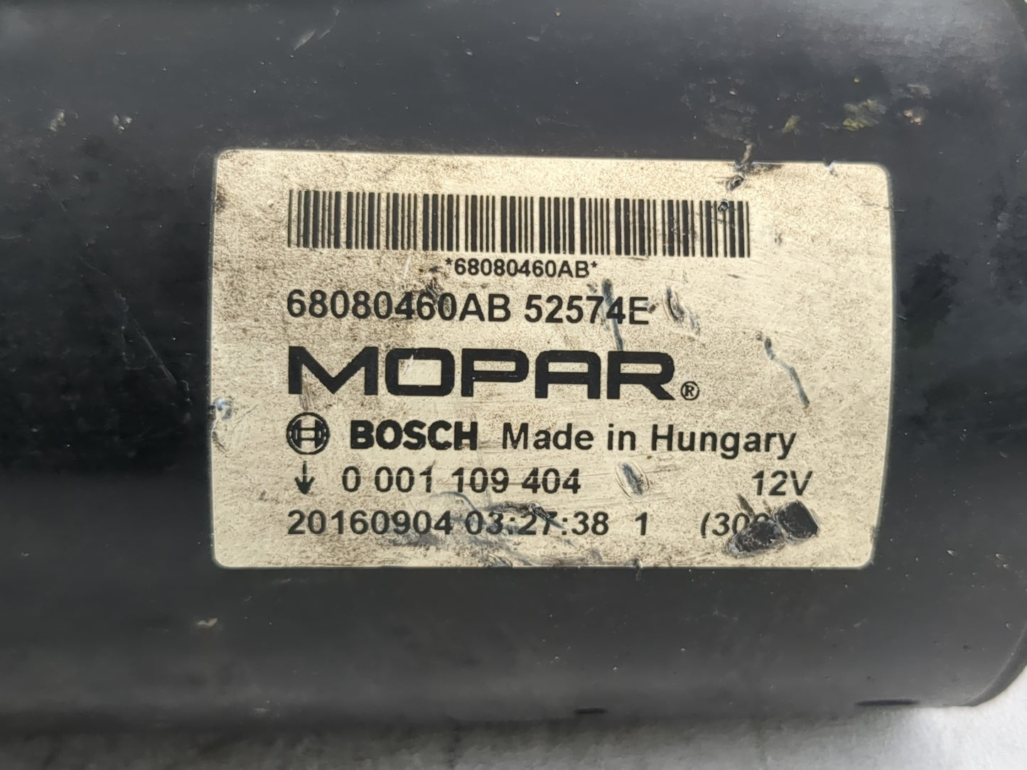 2017 Dodge Ram 1500 Car Starter Motor Solenoid OEM Fits Fits 2014 2015 2016 2018 2020 2021 2022 OEM Used Auto Parts - Oemuse
