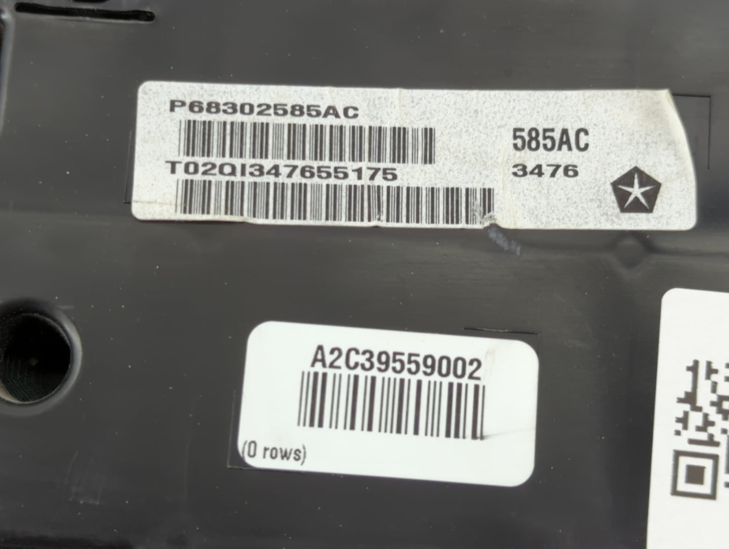 2017 Dodge Ram 1500 Instrument Cluster Speedometer Gauges P/N:P68302585AC Fits OEM Used Auto Parts - Oemusedautoparts1.com