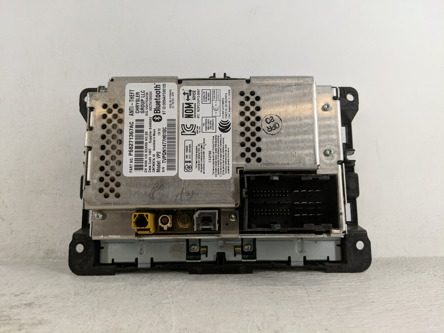 2017 Dodge Ram 1500 Radio AM FM Cd Player Receiver Replacement P/N:P68271367AC Fits OEM Used Auto Parts - Oemusedautoparts1.
