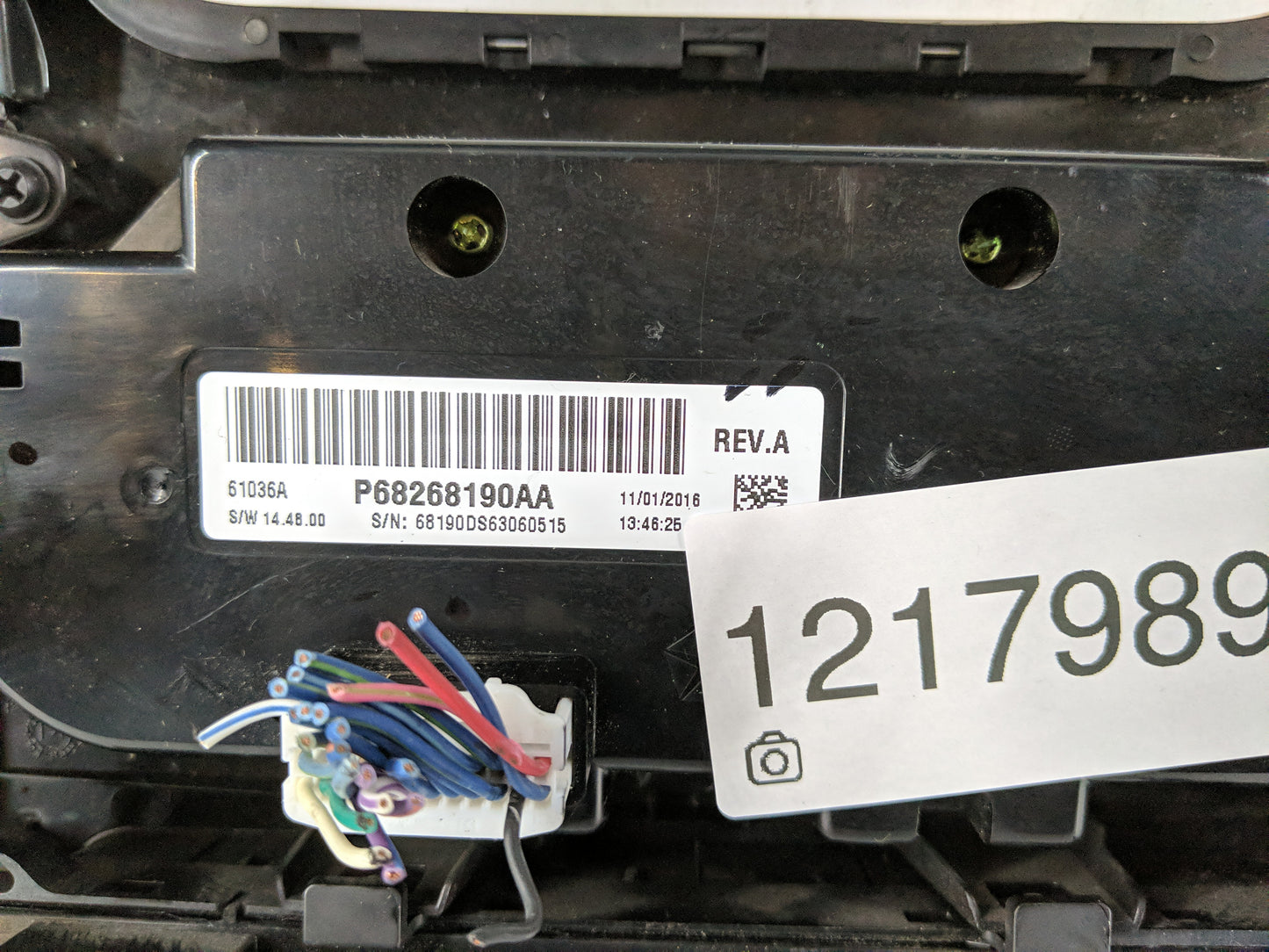 2017 Dodge Ram 1500 Climate Control Module Temperature AC/Heater Replacement P/N:P68268190AA Fits OEM Used Auto Parts - Oemu
