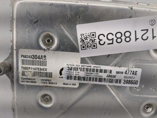 2017 Dodge Ram 1500 PCM Engine Control Computer ECU ECM PCU OEM P/N:P68243304AB Fits Fits 2016 2018 2019 2020 OEM Used Auto Parts